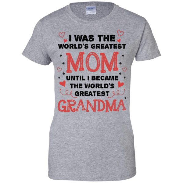 great grandmother womens t shirt - lady t shirt - sport grey