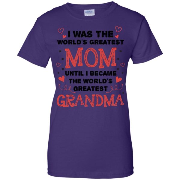 great grandmother womens t shirt - lady t shirt - purple