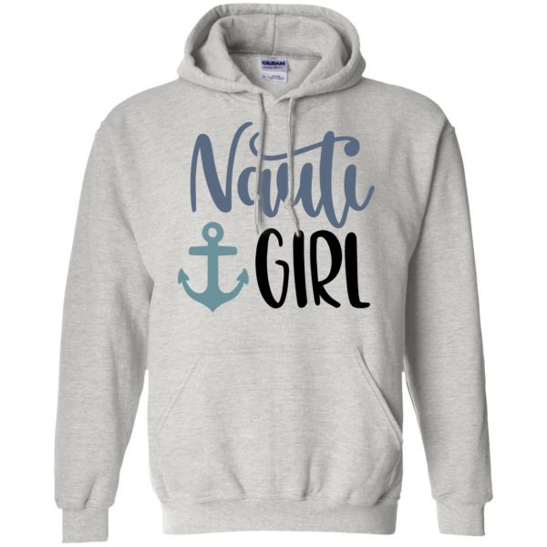 nauti girl hoodie - ash