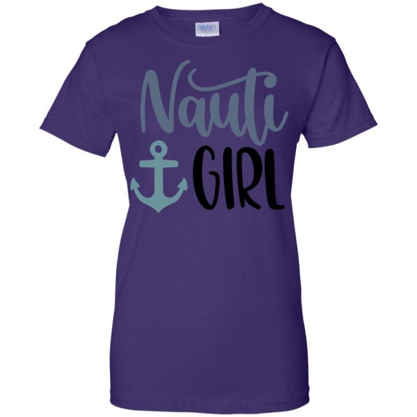 nauti girl womens t shirt - lady t shirt - purple