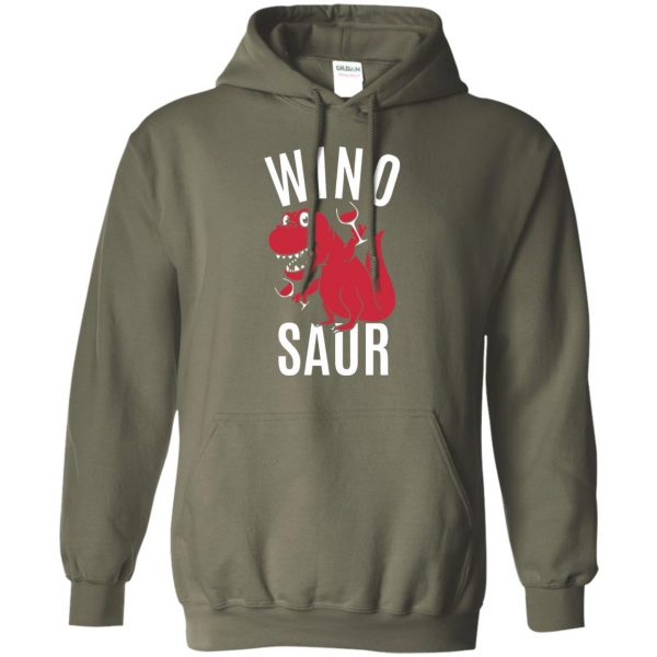 wino saur hoodie - military green