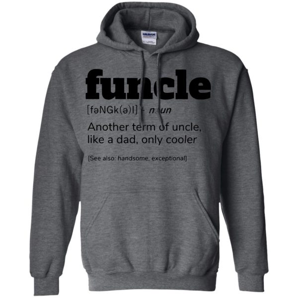 cool uncle hoodie - dark heather