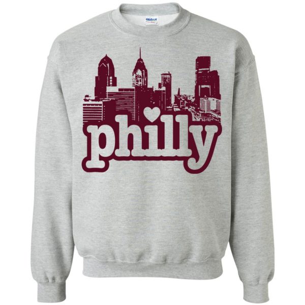 philadelphia love sweatshirt - sport grey
