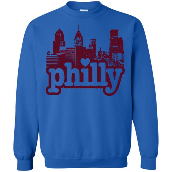 philadelphia love sweatshirt - royal blue