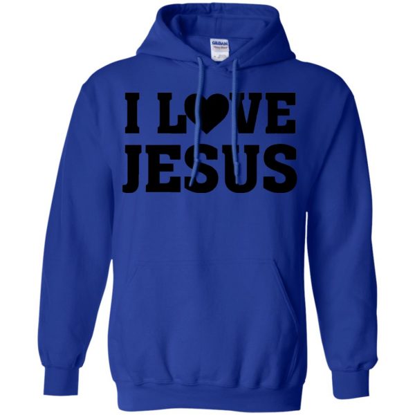 i heart jesus hoodie - royal blue