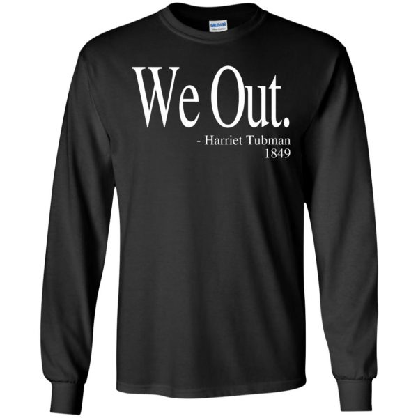 we out long sleeve - black