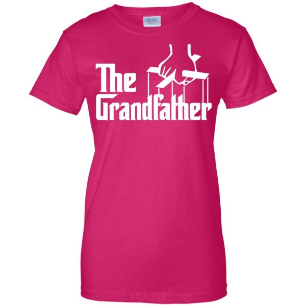 grandfather womens t shirt - lady t shirt - pink heliconia