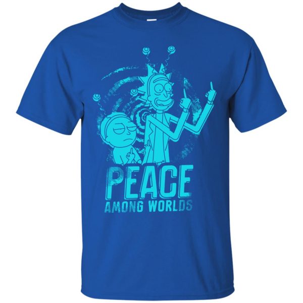 peace among worlds t shirt - royal blue