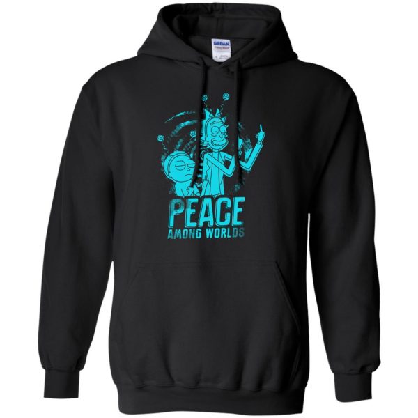 peace among worlds hoodie - black