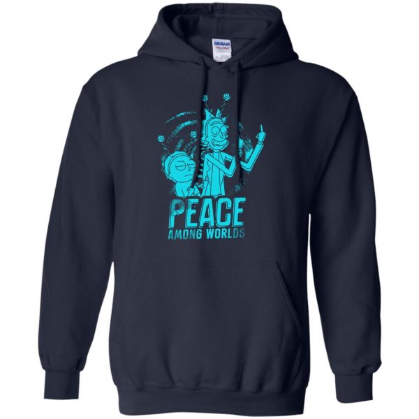 peace among worlds hoodie - navy blue