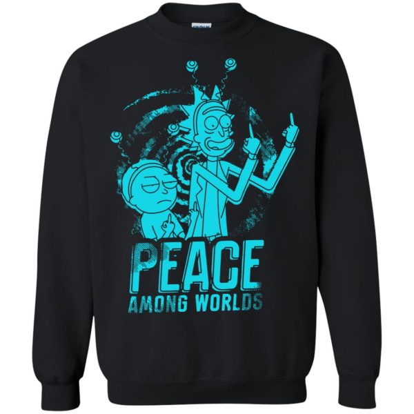 peace among worlds sweatshirt - black