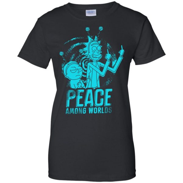 peace among worlds womens t shirt - lady t shirt - black