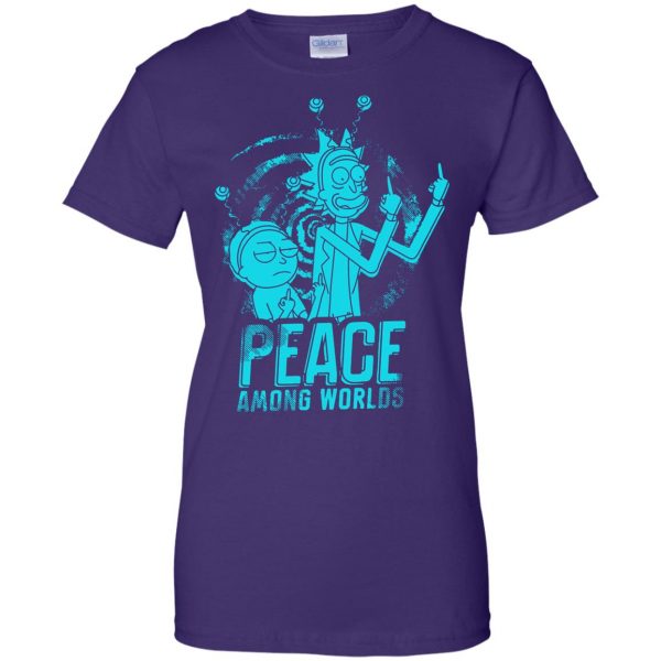 peace among worlds womens t shirt - lady t shirt - purple