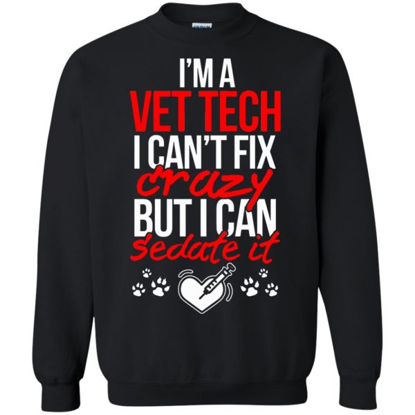 vet tech sweatshirt - black