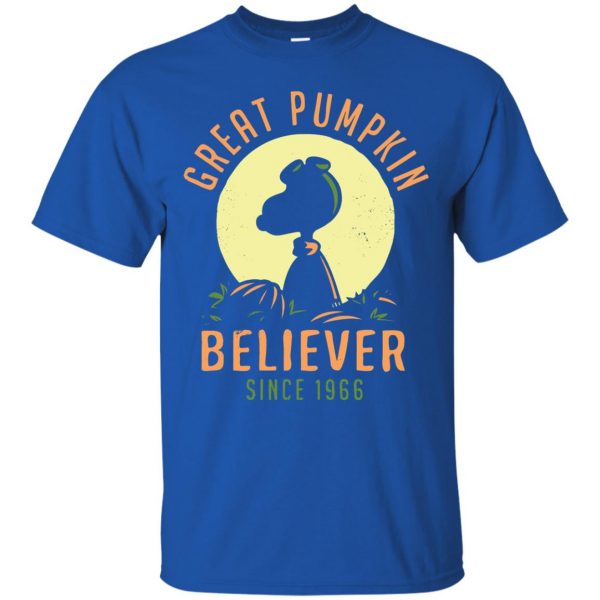 great pumpkin believer t shirt - royal blue