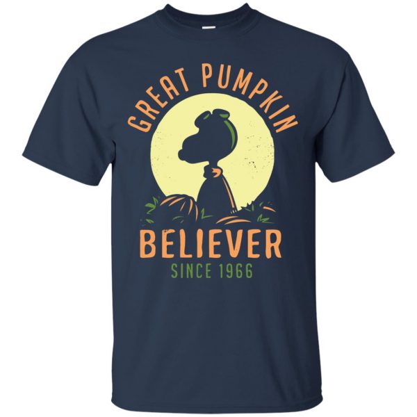 great pumpkin believer t shirt - navy blue