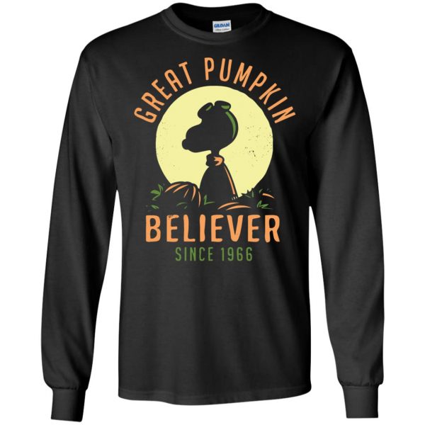 great pumpkin believer long sleeve - black