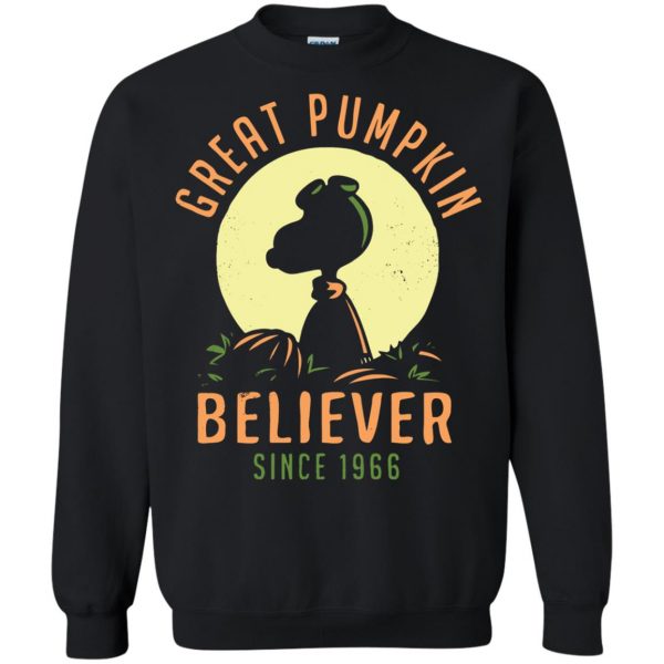 great pumpkin believer sweatshirt - black