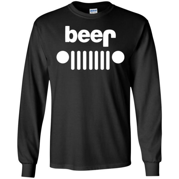 beer jeep long sleeve - black