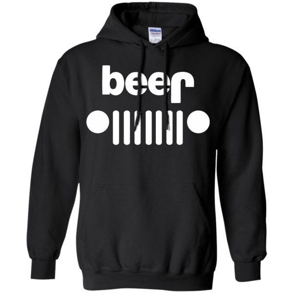 beer jeep hoodie - black