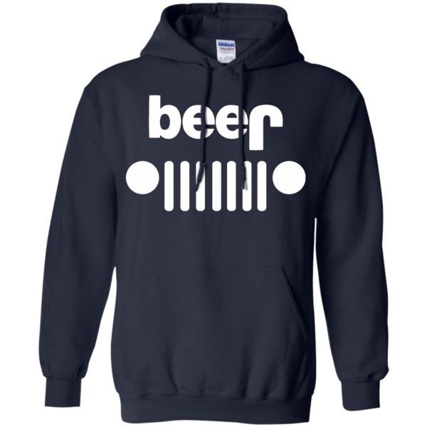 beer jeep hoodie - navy blue