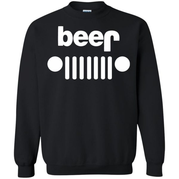 beer jeep sweatshirt - black