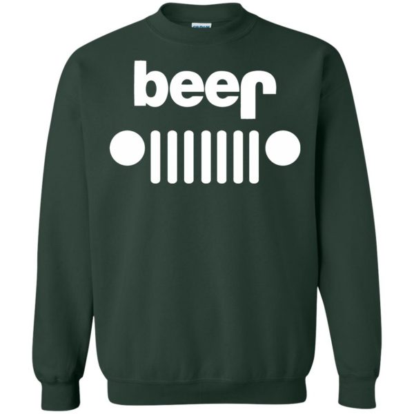 beer jeep sweatshirt - forest green