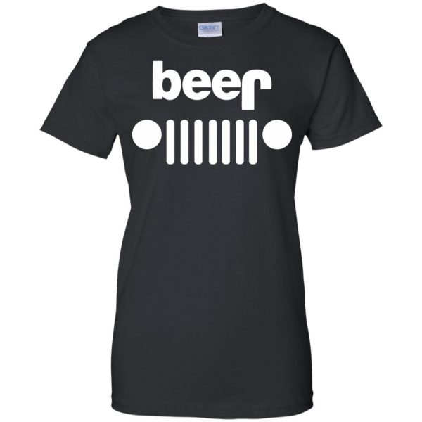 beer jeep womens t shirt - lady t shirt - black