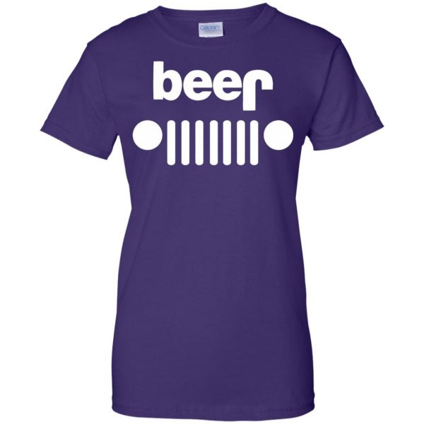 beer jeep womens t shirt - lady t shirt - purple