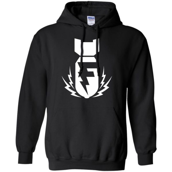 f bomb hoodie - black