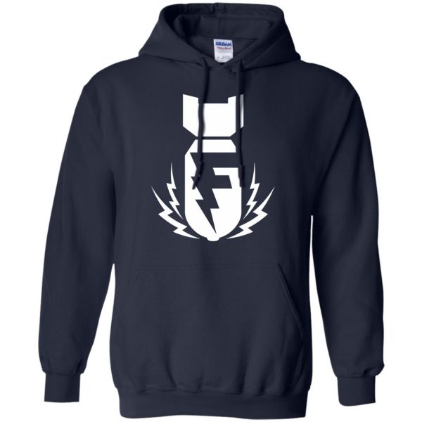 f bomb hoodie - navy blue