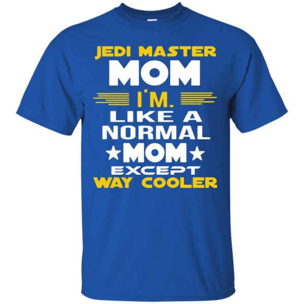 jedi master mom t shirt - royal blue