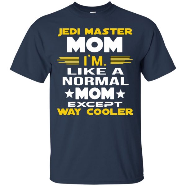 jedi master mom t shirt - navy blue