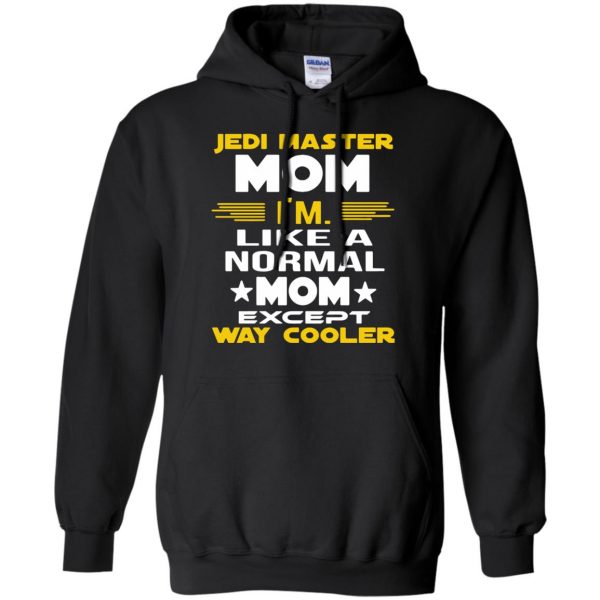 jedi master mom hoodie - black