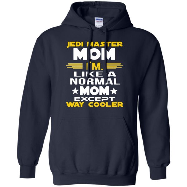 jedi master mom hoodie - navy blue