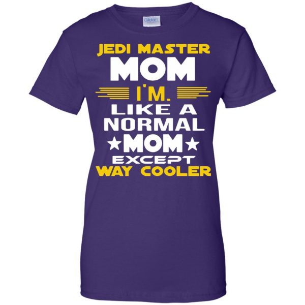 jedi master mom womens t shirt - lady t shirt - purple