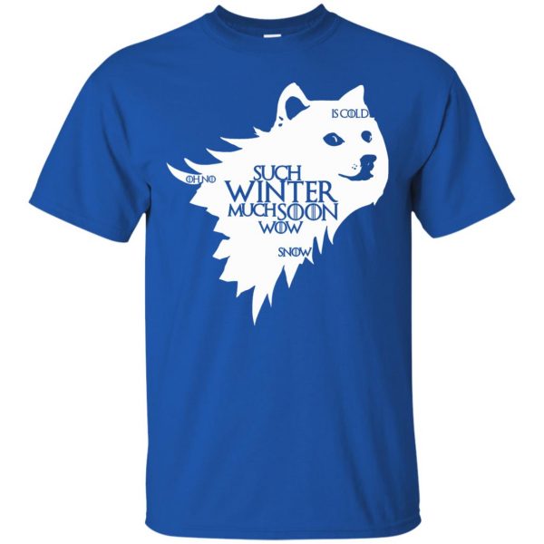 game of thrones doge t shirt - royal blue