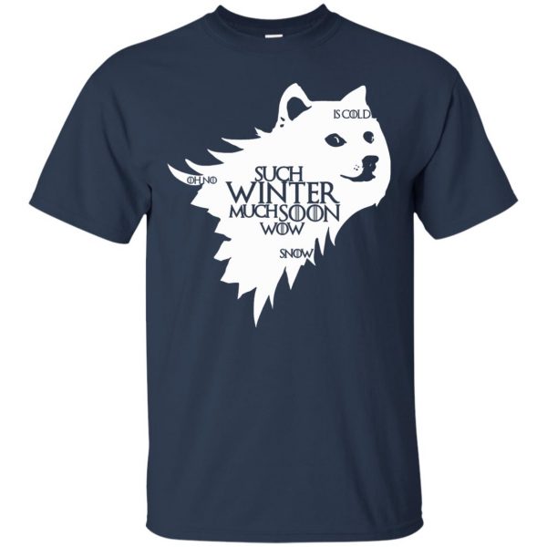 game of thrones doge t shirt - navy blue