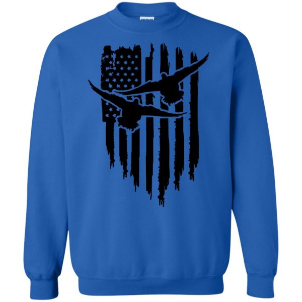 Duck Hunting Flag sweatshirt - royal blue