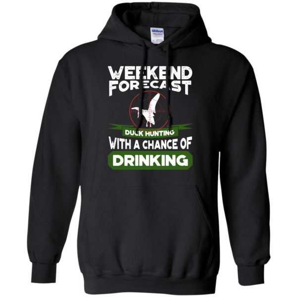Weekend Forecast Duck Hunting hoodie - black