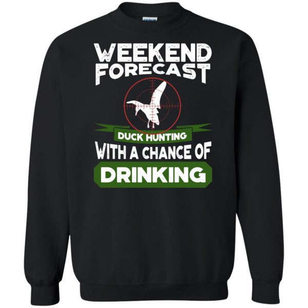 Weekend Forecast Duck Hunting sweatshirt - black