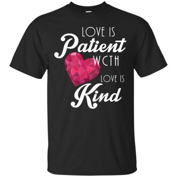 Love Is Patient Love Is Kind - black