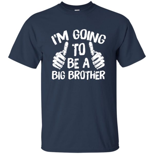I'm Going To Be A Big Brother t shirt - navy blue