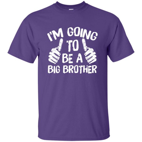 I'm Going To Be A Big Brother t shirt - purple