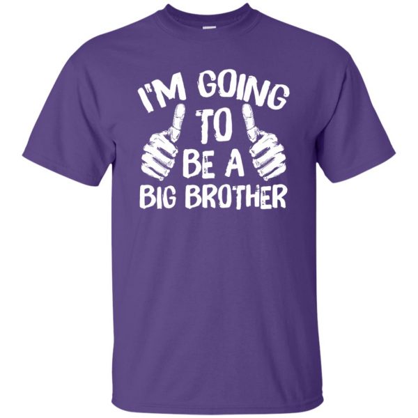 I'm Going To Be A Big Brother kids t shirt - purple