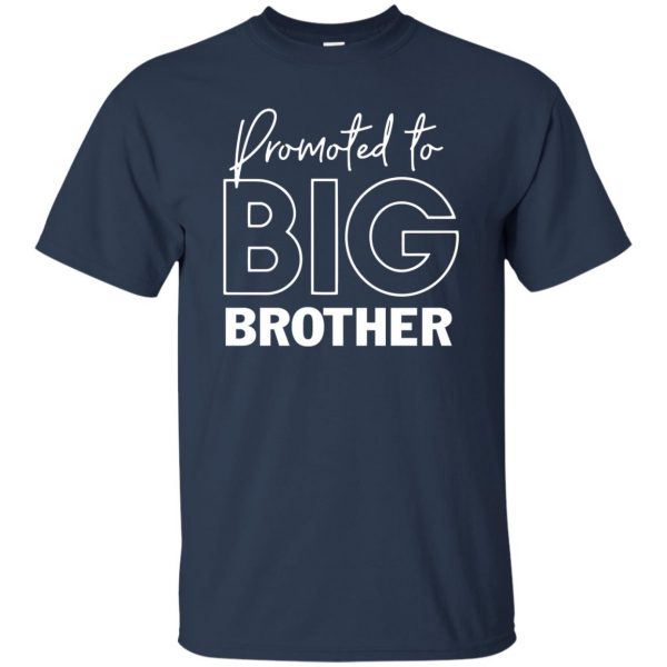 Promoted To Big Brother t shirt - navy blue