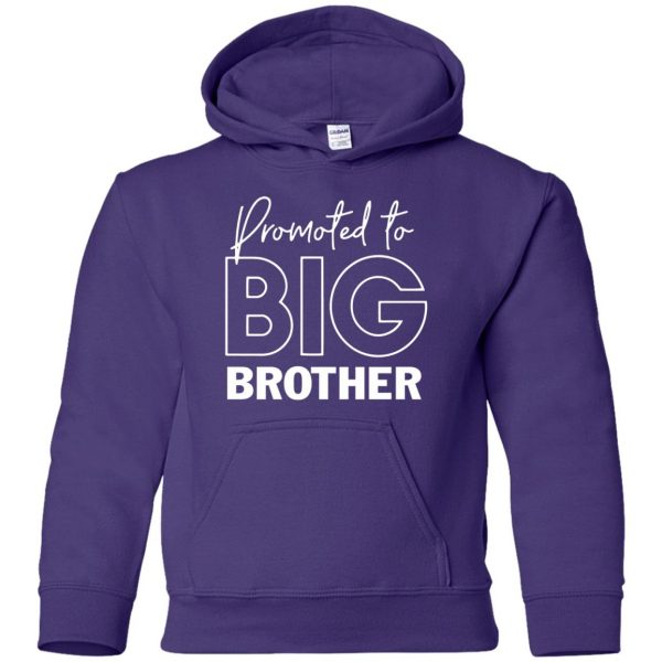 Promoted To Big Brother kids hoodie - purple