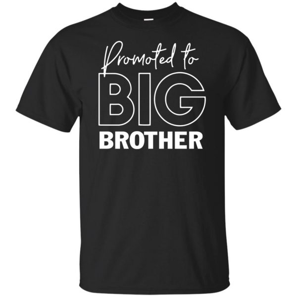 Promoted To Big Brother kids t shirt - black
