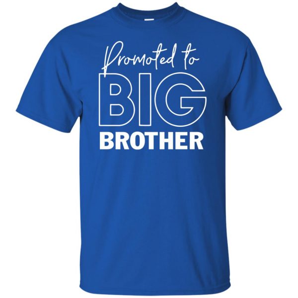 Promoted To Big Brother kids t shirt - royal blue