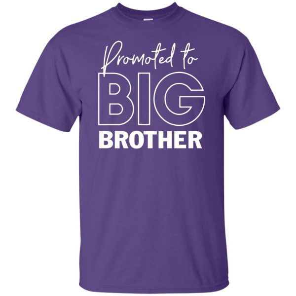 Promoted To Big Brother kids t shirt - purple